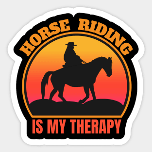 Horse Riding In My Theory Sticker